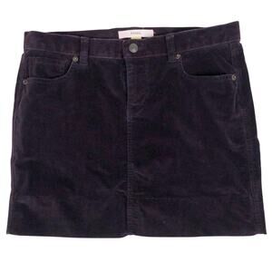 Fossil Purple Velvet Mini Skirt